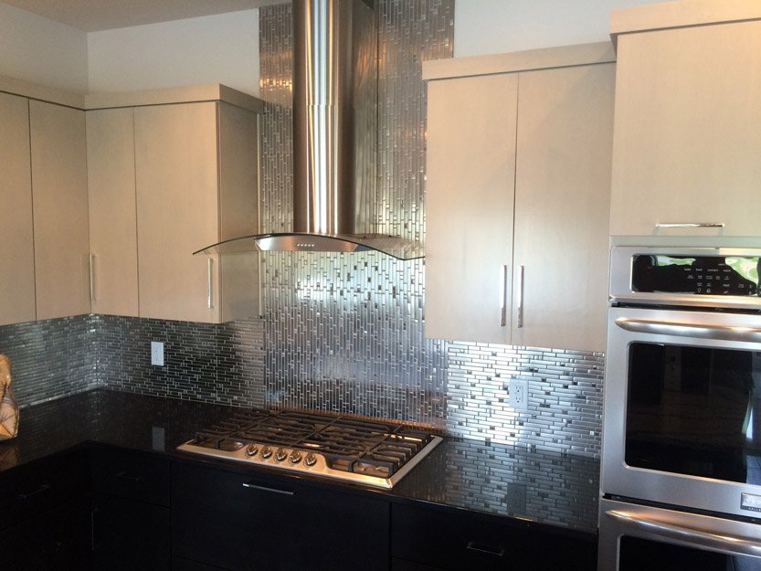 kitchen tile backsplash installation - Contract Interiors, IN