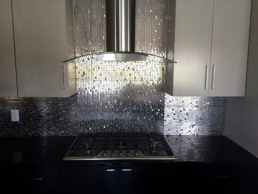 kitchen tile backsplash installation - Contract Interiors, IN