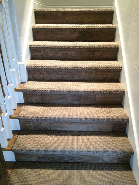 stairs carpet installation - Contract Interiors, IN