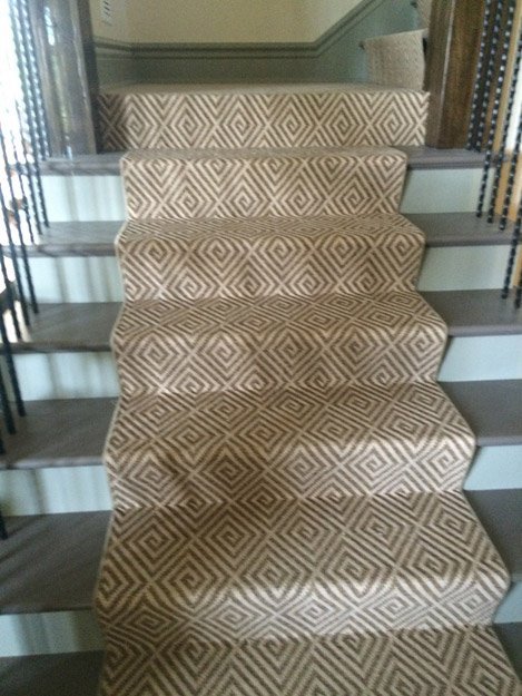 stairs runner installation - Contract Interiors, IN